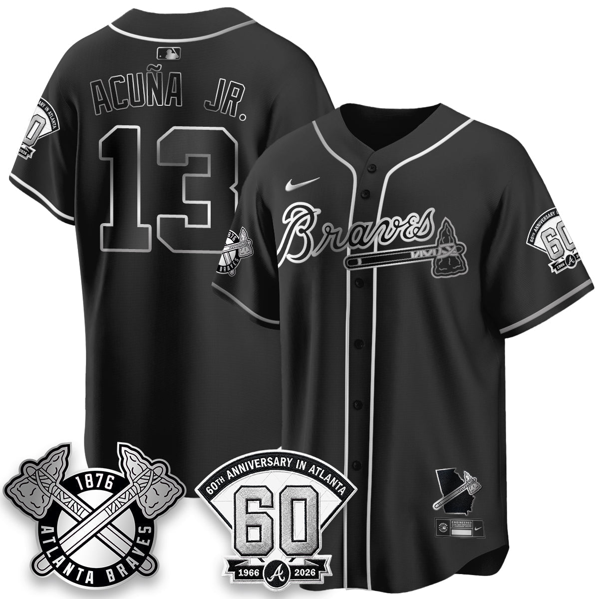 ATL 60th Anniversary Gold Edition Vapor Limited Jersey - Stitched