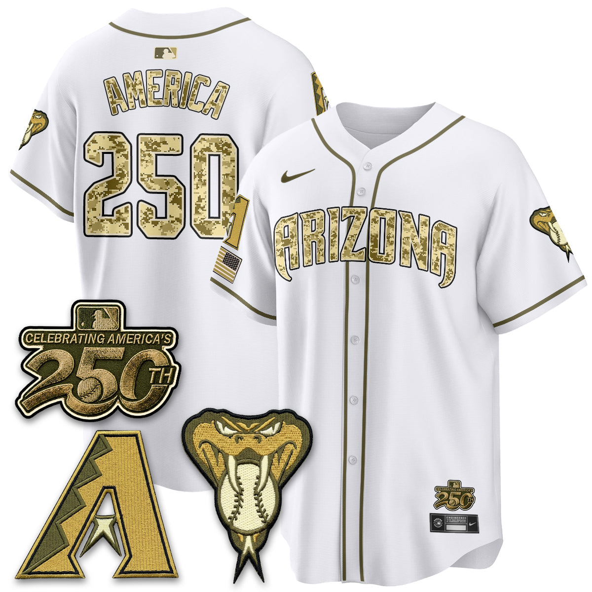 ARI Salute to Service 2026 Vapor Premier Limited Jersey - All Stitched