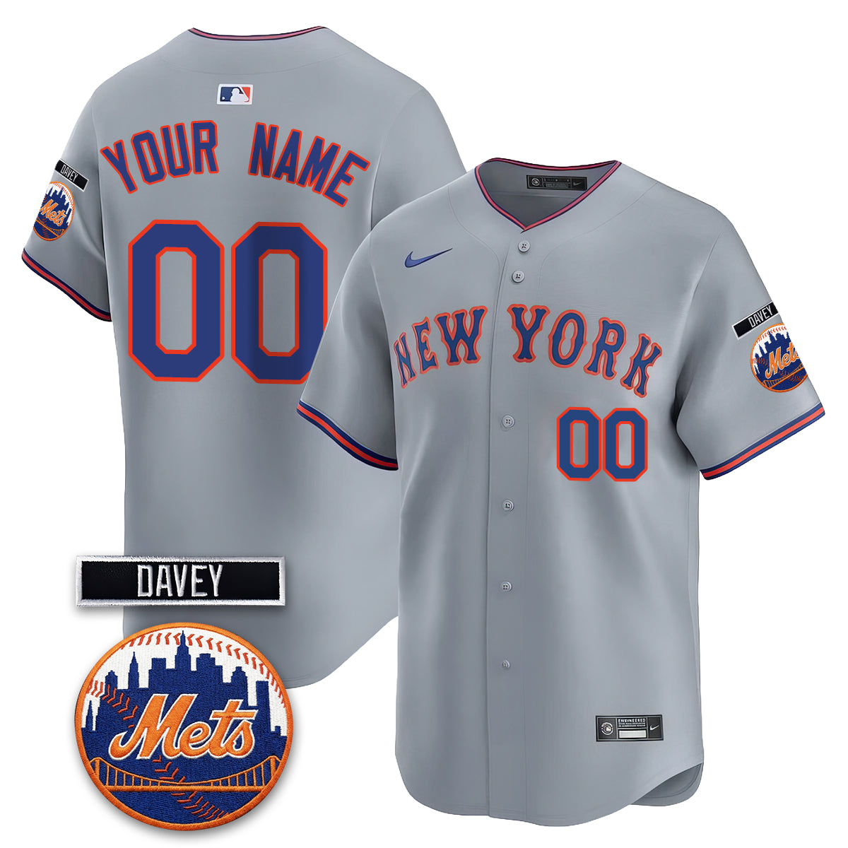 NYM 2026 Davey Johnson Memorial Vapor Custom Limited Jersey - Stitched