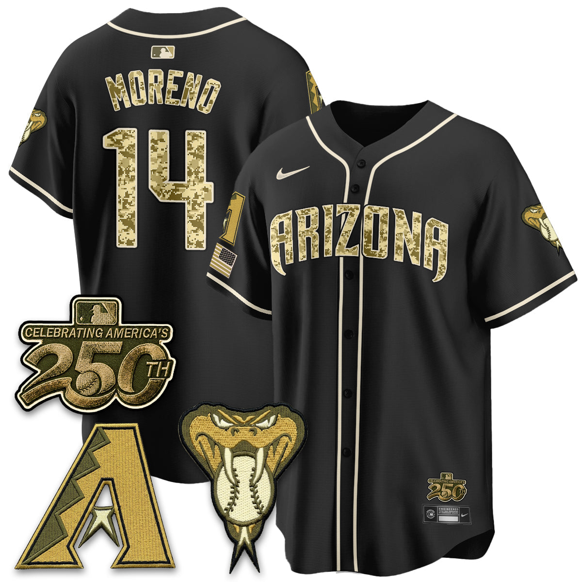 ARI Salute to Service 2026 Vapor Premier Limited Jersey - All Stitched