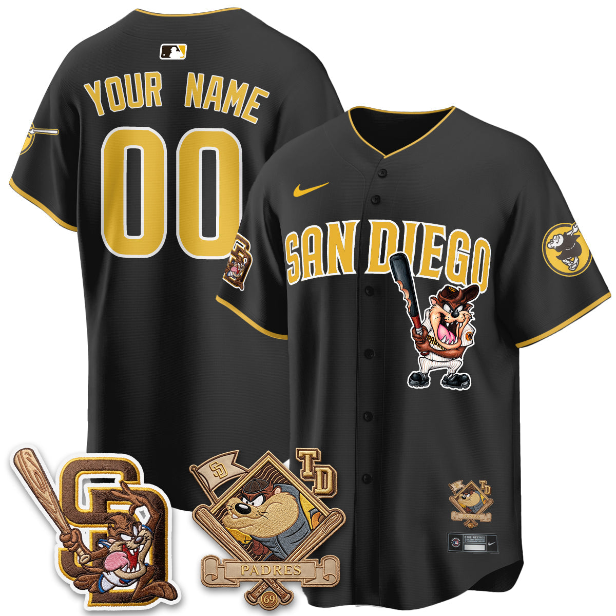 SD x Cat 2026 Vapor Limited Custom Jersey - Stitched