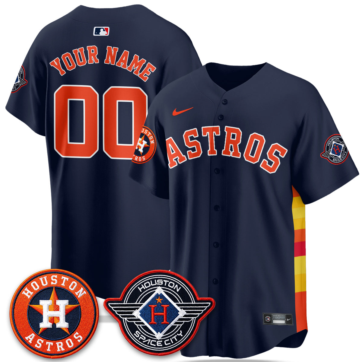 HOU 2026 Space City Vapor Limited Custom Jersey - All Stitched