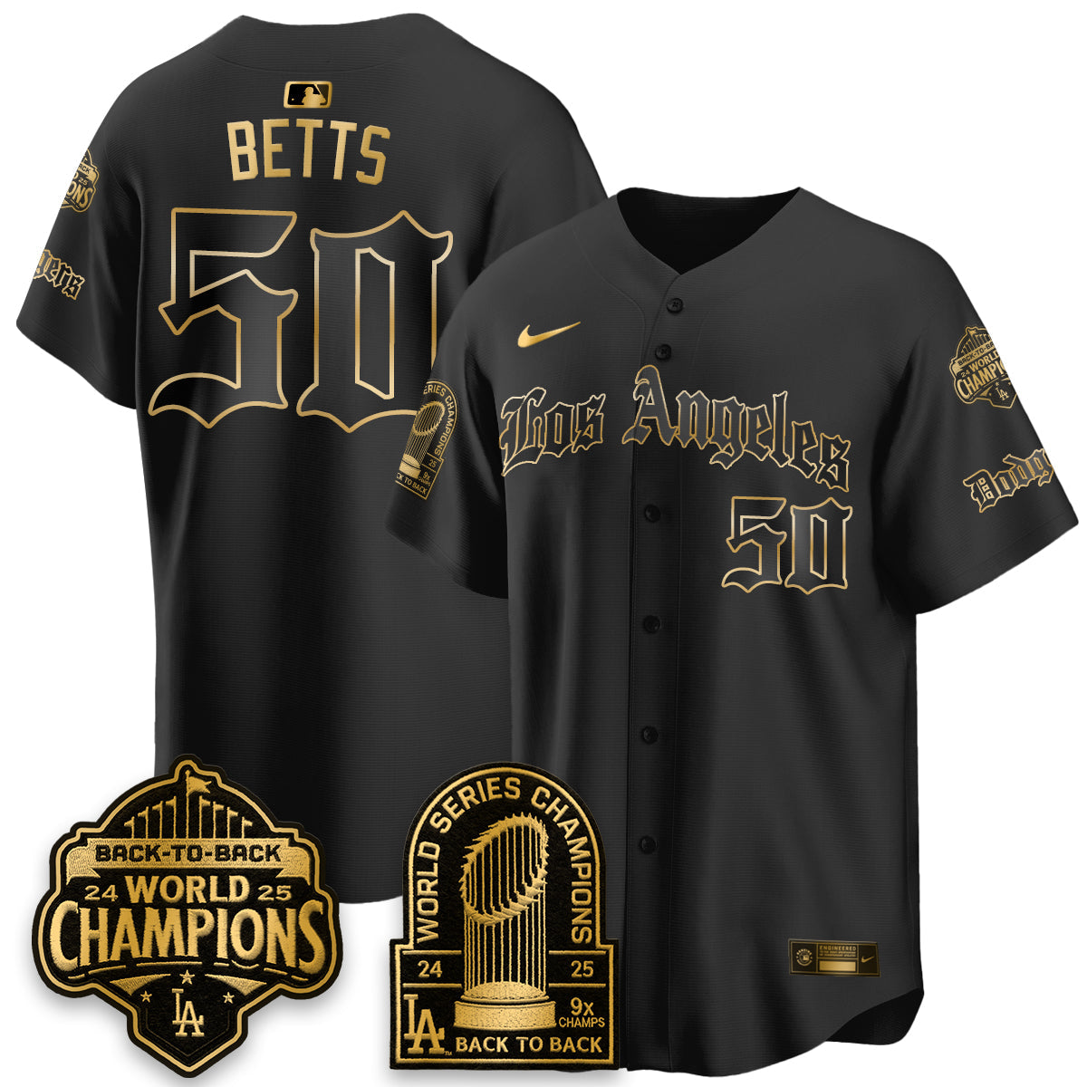 LAD WS Champions Back 2 Back Patch Vapor Premier Limited Gothic Edition Jersey - Stitched