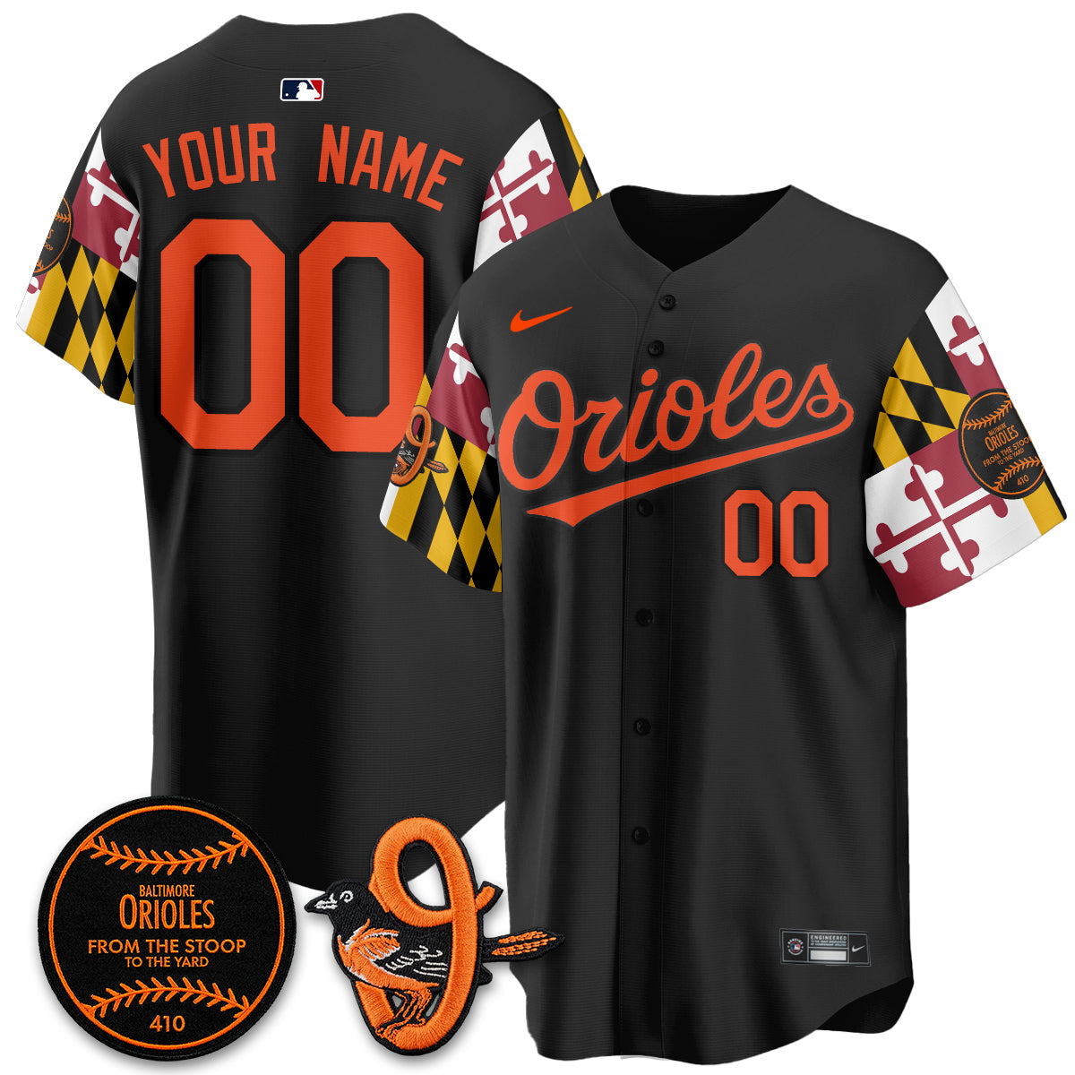 BAL 2026 x Maryland State Flag Vapor Custom Jersey - All Stitched V2