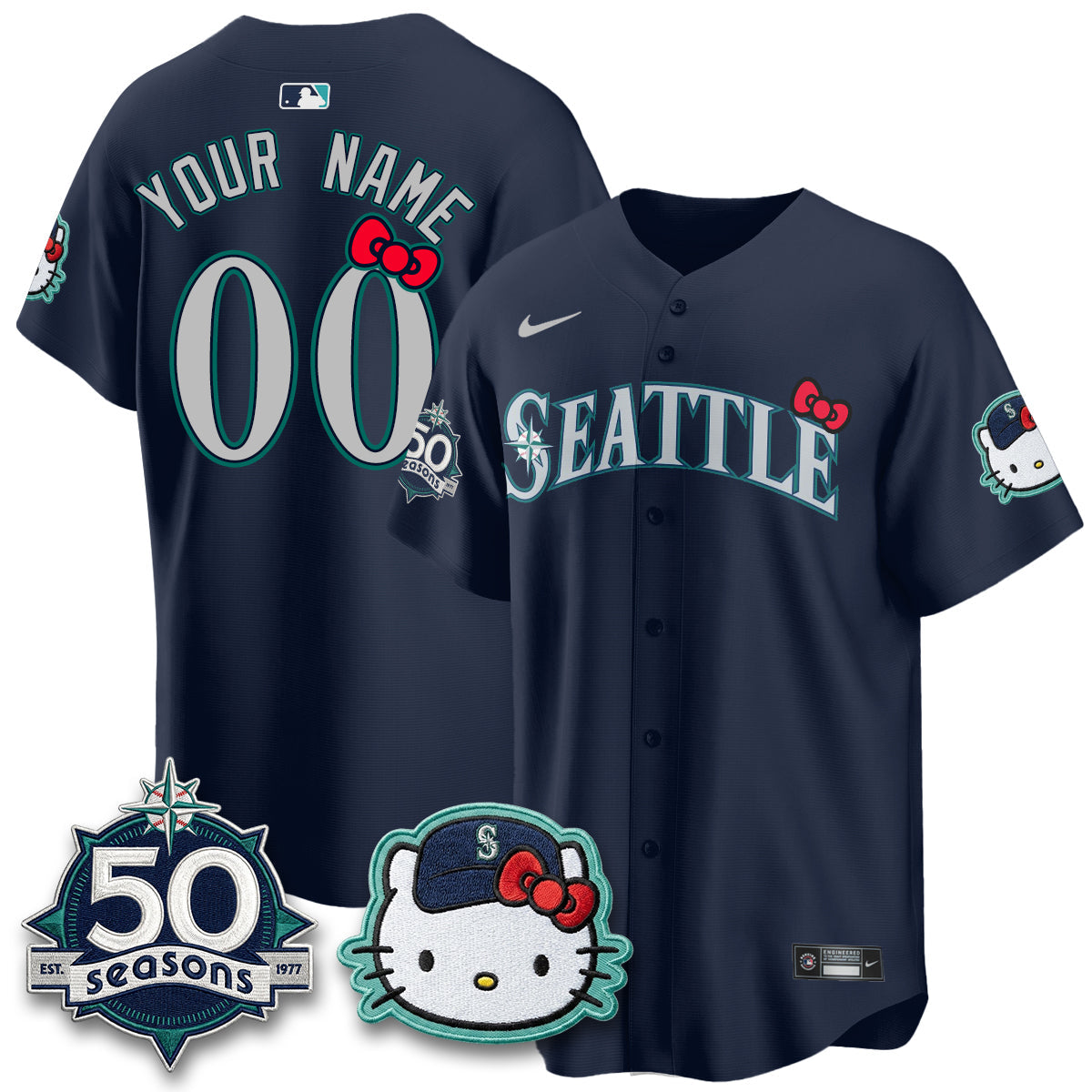 SEA x Meow KT Night Limited Custom Jersey - All Stitched