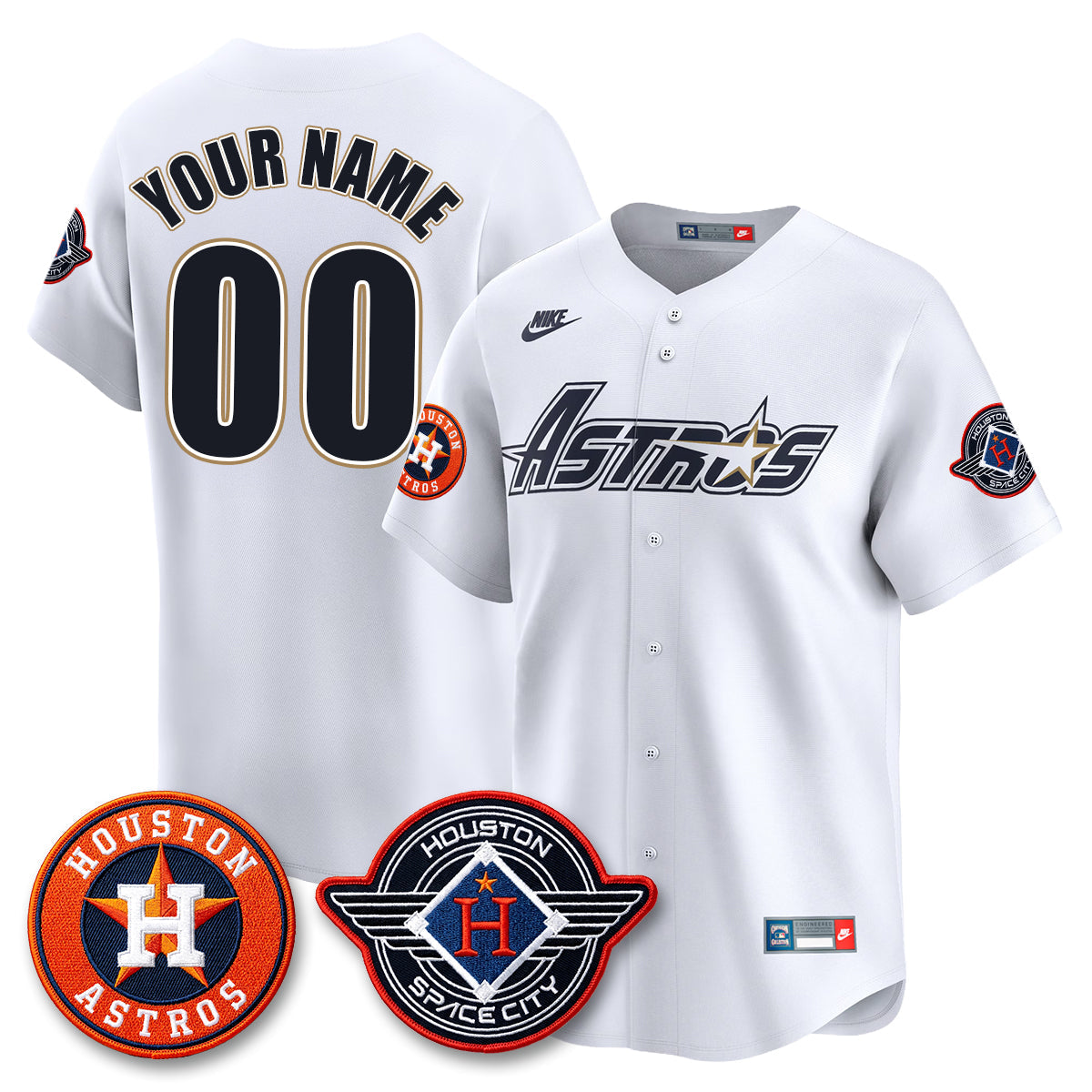 HOU 2026 Space City Vapor Limited Custom Jersey - All Stitched
