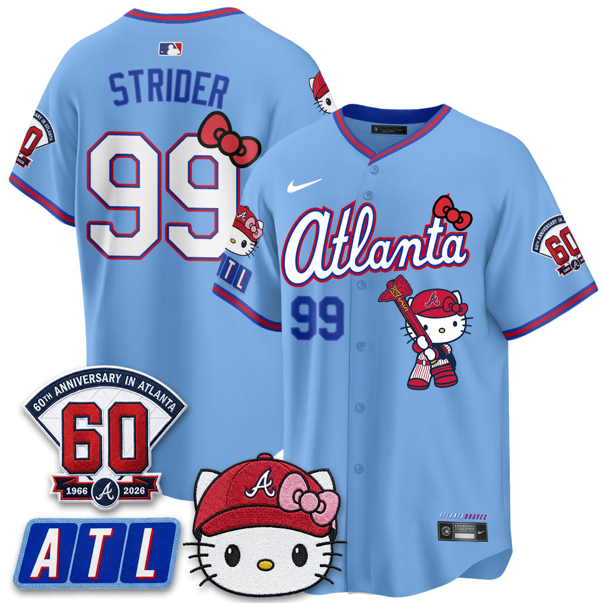 ATL x Meow KT 2026 Limited City Connect Jersey - Stitched