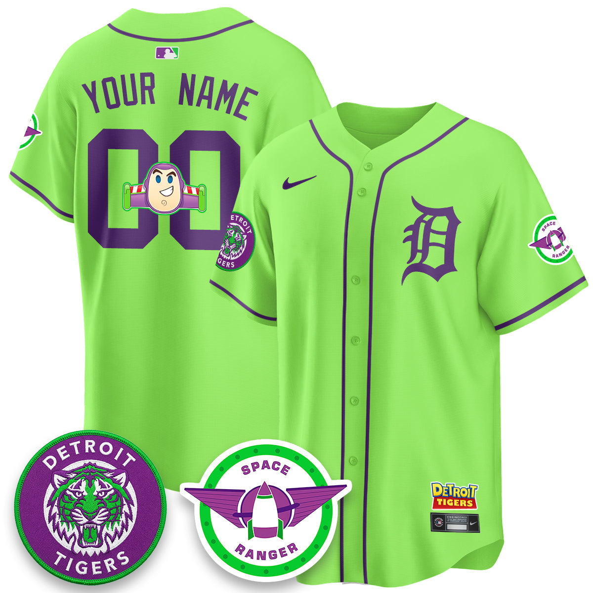 DET 2026 Space Ranger Edition Vapor Limited Custom Jersey - Stitched