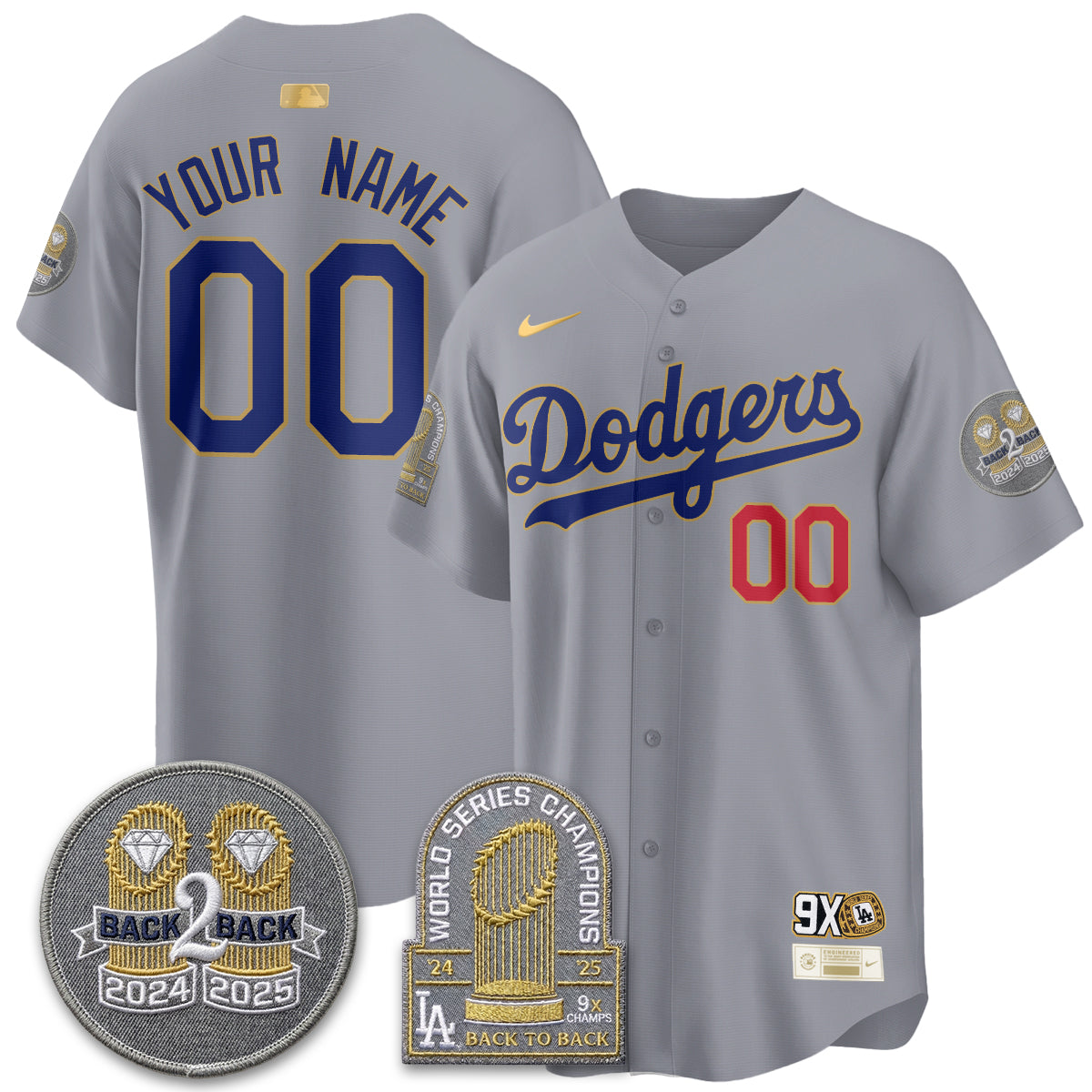 LAD Vapor Limited Jersey - Back to Back Champion - Stitched
