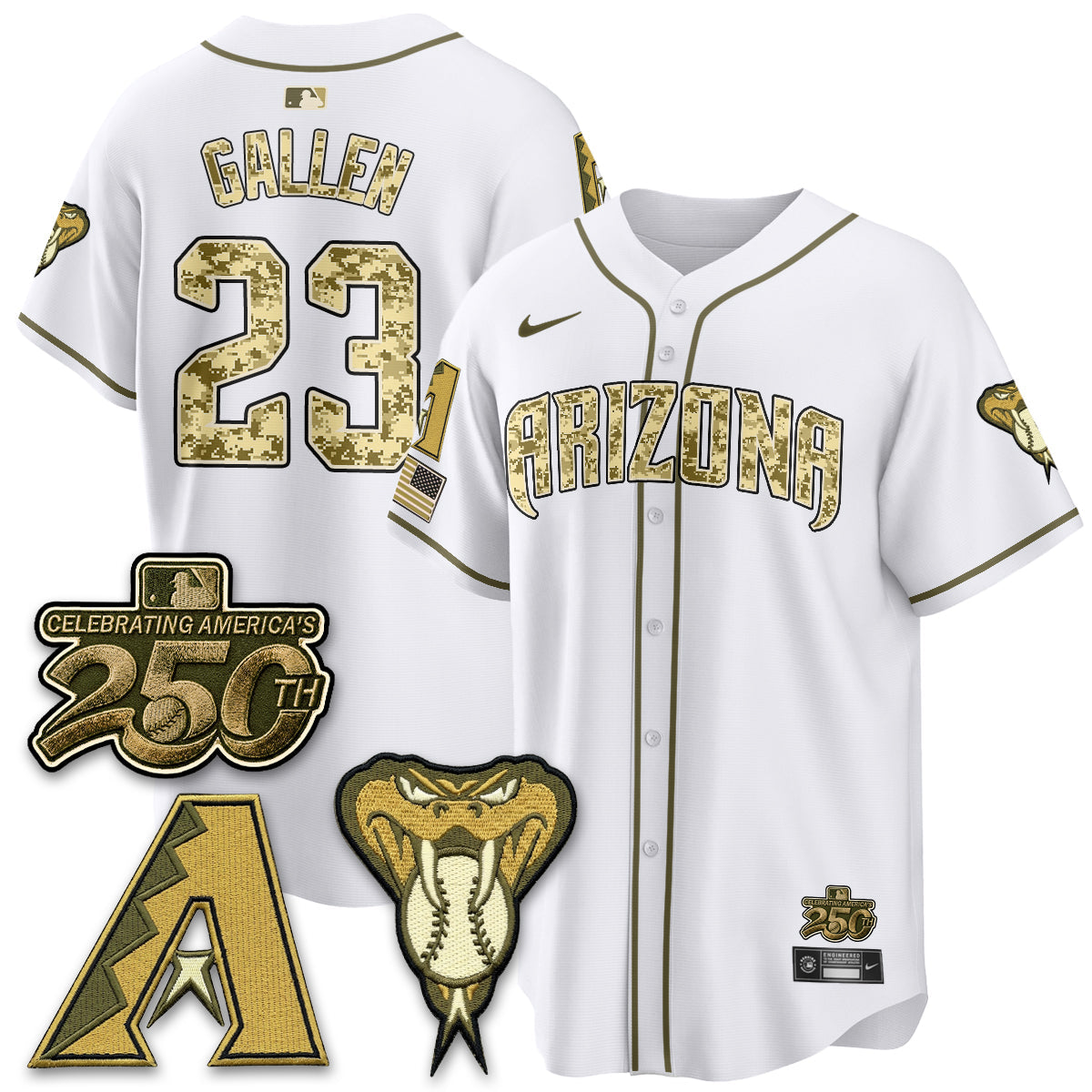 ARI Salute to Service 2026 Vapor Premier Limited Jersey - All Stitched