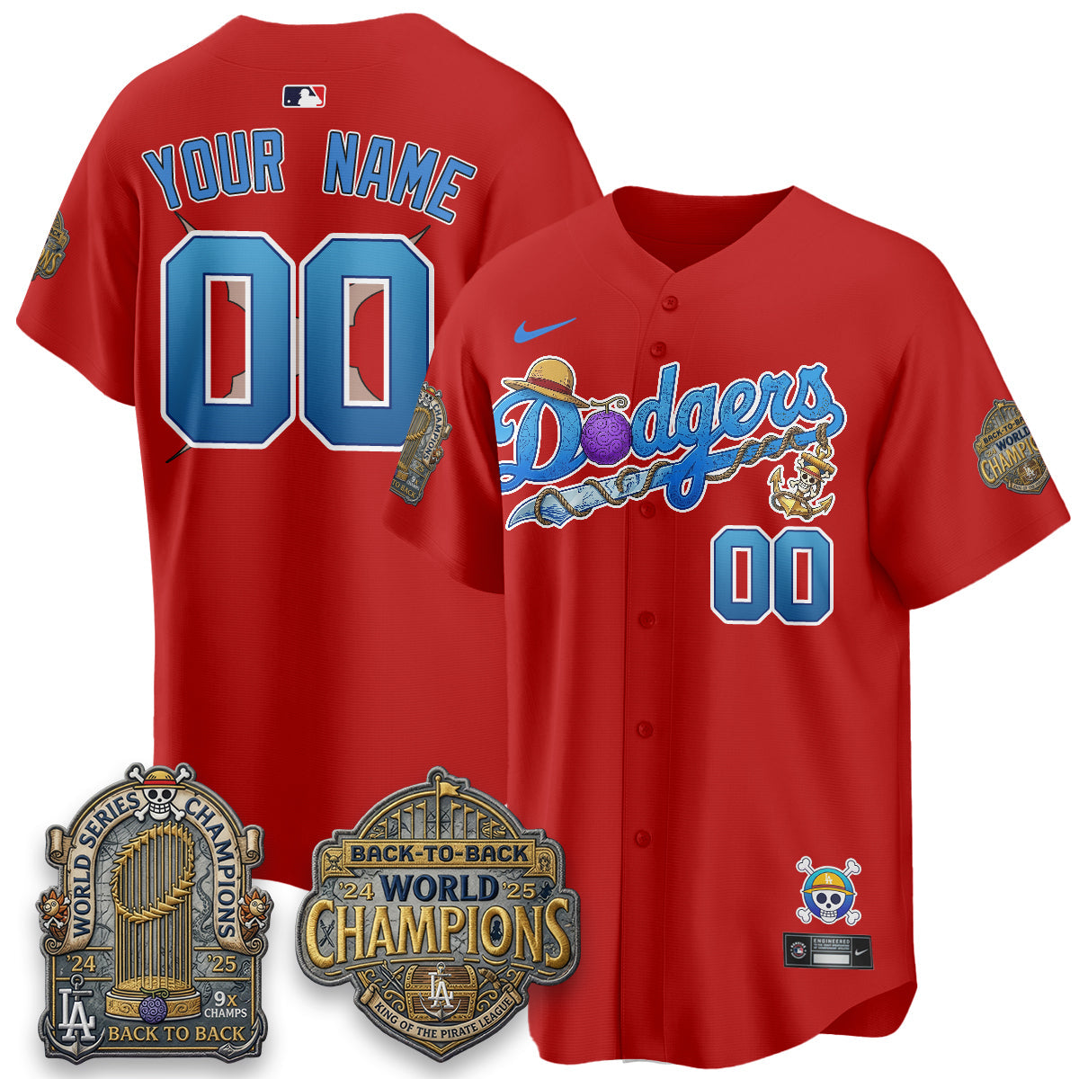 LAD x OP Japanese Cartoon Vapor Limited Custom Jersey V2- Stitched