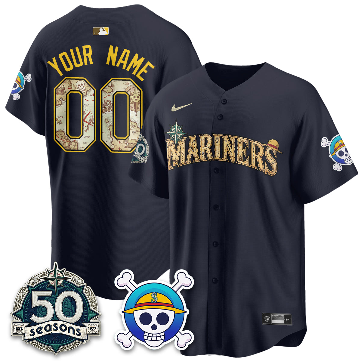SEA OP Japanese Cartoon Vapor Limited Custom Jersey - Printed