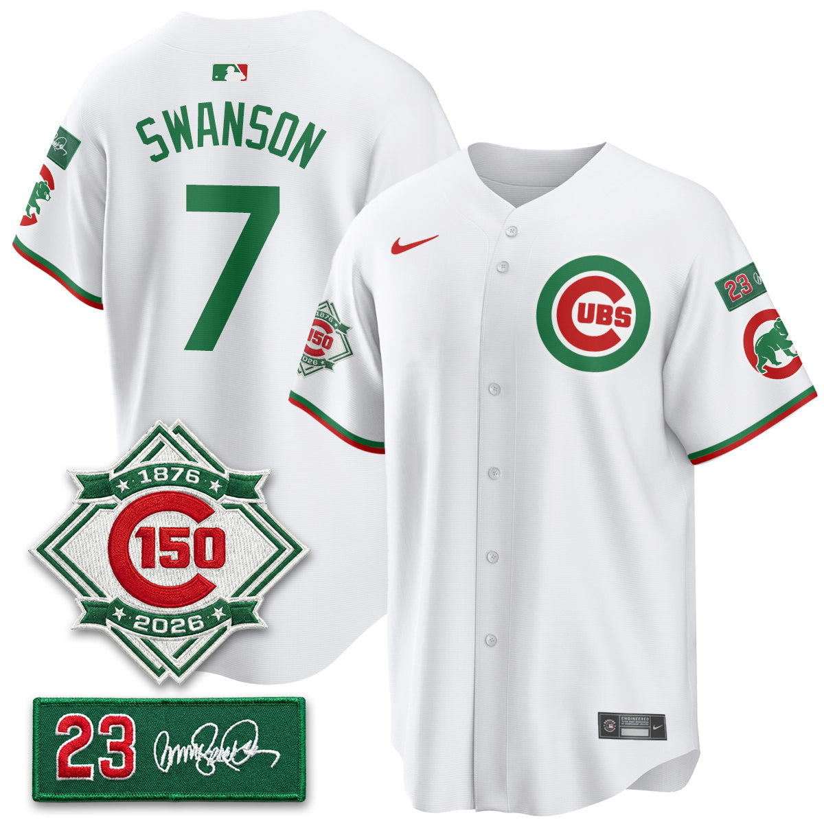 CHC Limited Mexico Jersey - 150th Anniversary + Ryne Sandberg Tribute Patch All Stitched