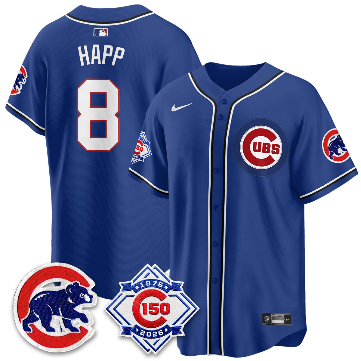 CHC 150th Anniversary Black Out Style Vapor Premier Limited Jersey - Stitched