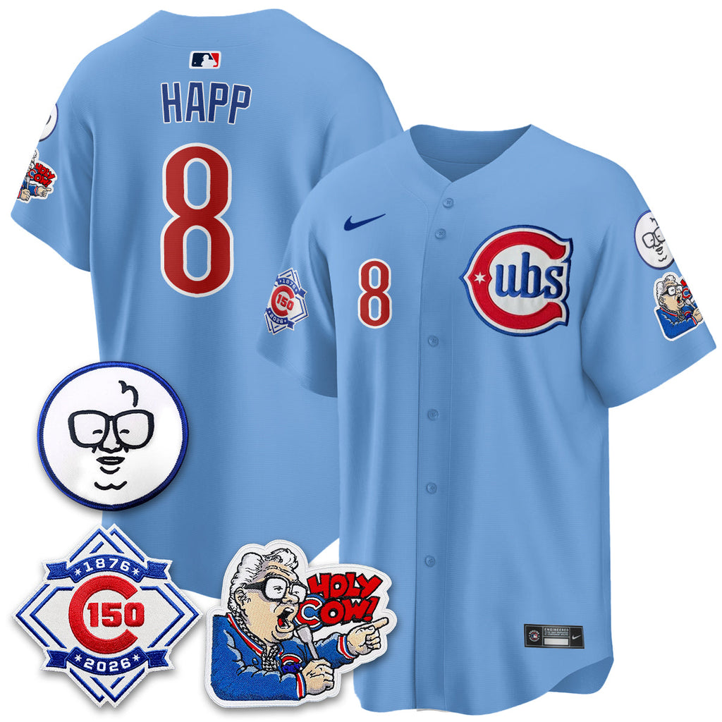 CHC 150th Anniversary Harry Caray Holy Cow Vapor Premier Limited Jersey - Stitched V2