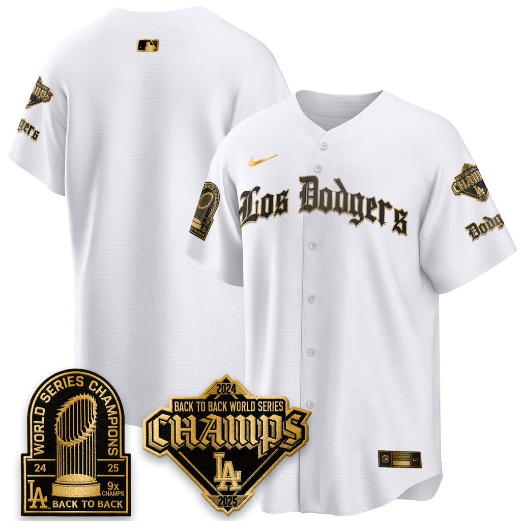 LAD World Series Champions B2B Patch Vapor Premier Limited Gothic Edition Jersey - Stitched