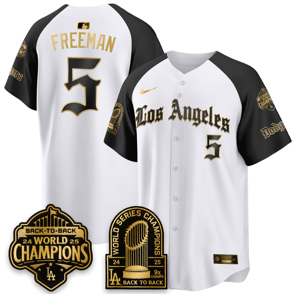 LAD WS Champions Back 2 Back Patch Vapor Premier Limited Gothic Gold Edition Jersey - Stitched