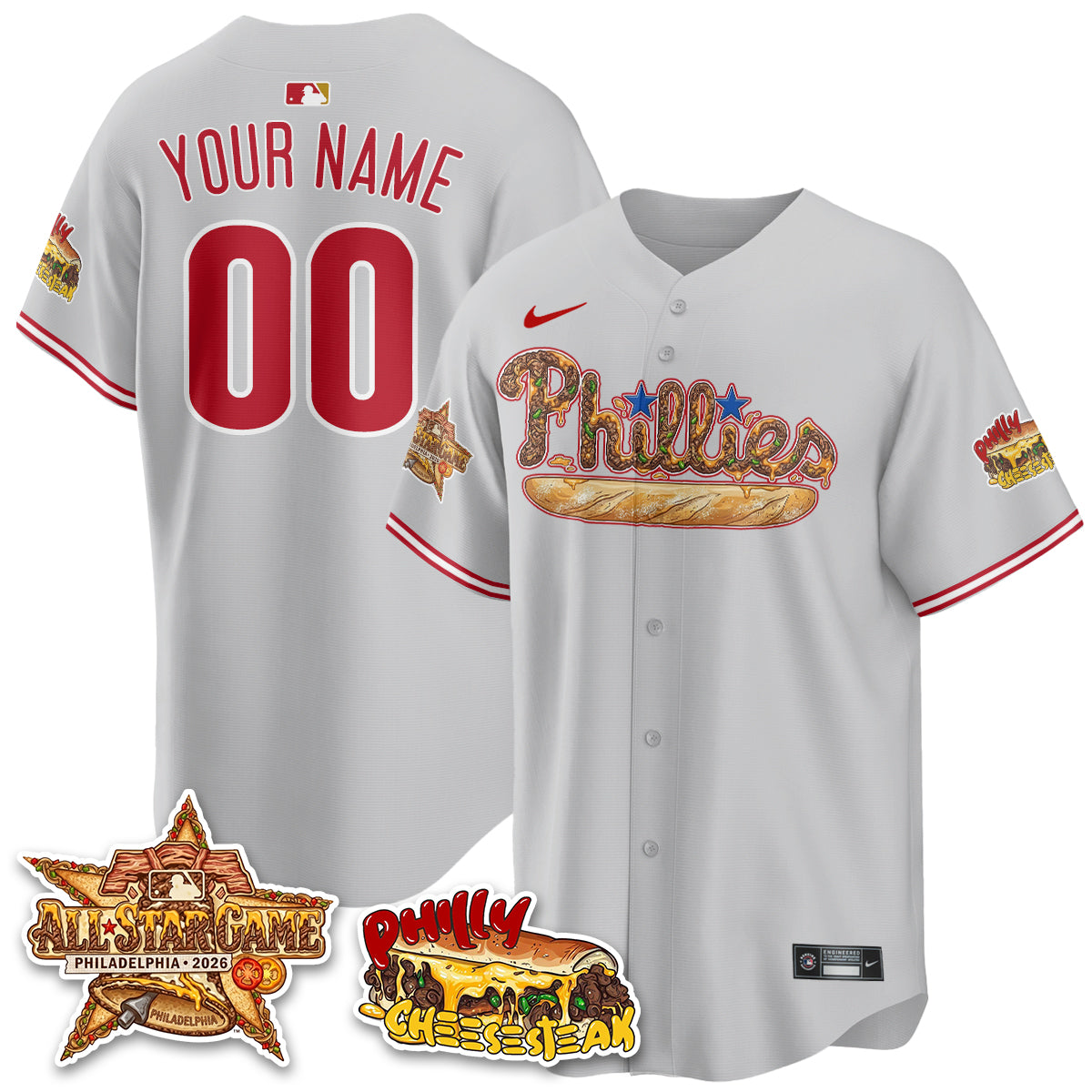 PHI Cheesesteak Edition Vapor Limited Custom Jersey - Stitched