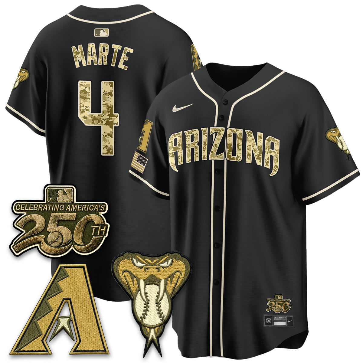 ARI Salute to Service 2026 Vapor Premier Limited Jersey - All Stitched