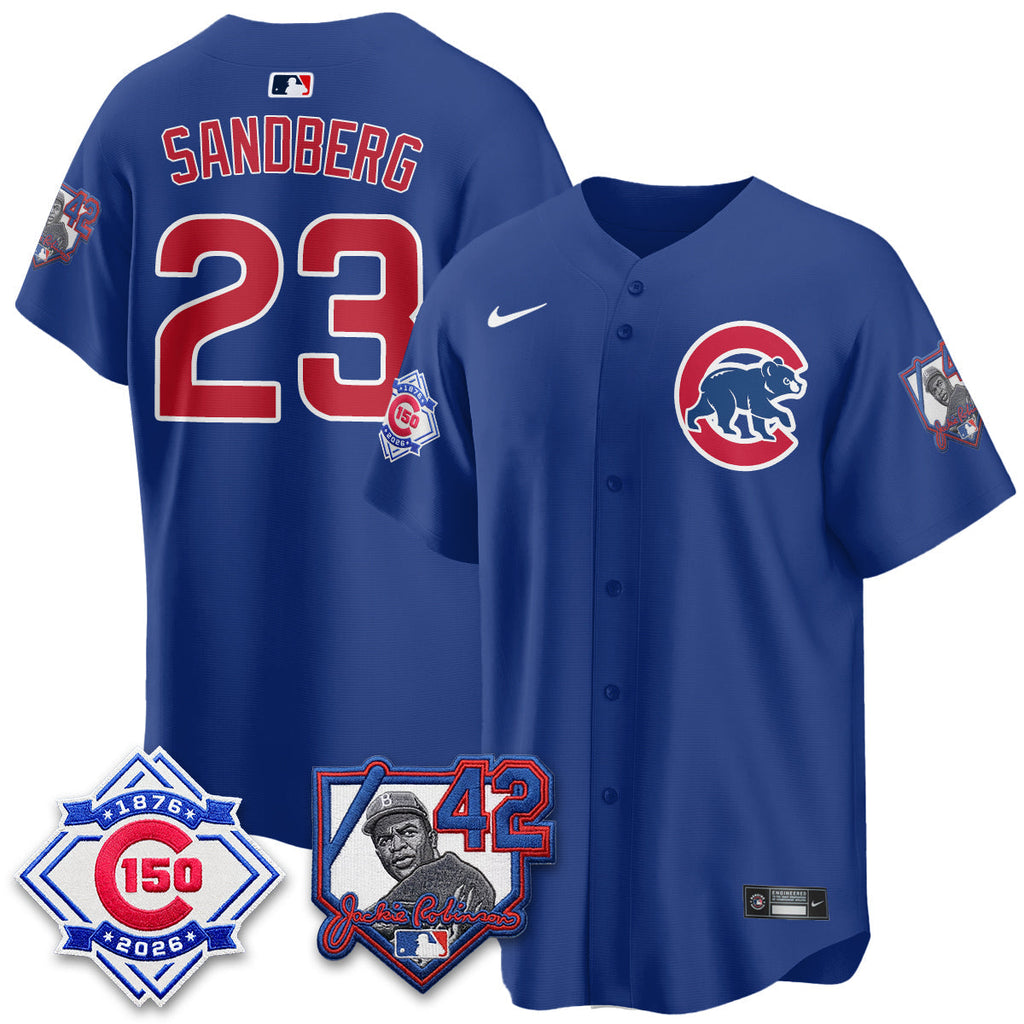 CHC 150th Anniversary & Jackie Robinson Day Patch Vapor Premier Limited Jersey - Stitched