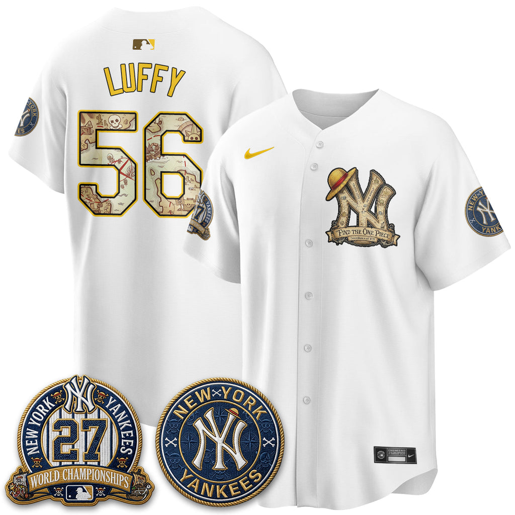 NYY x OP Japanese Cartoon Limited Jersey -  Stitched