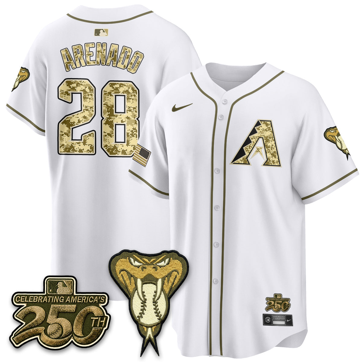 ARI Salute to Service 2026 Vapor Premier Limited Jersey - All Stitched