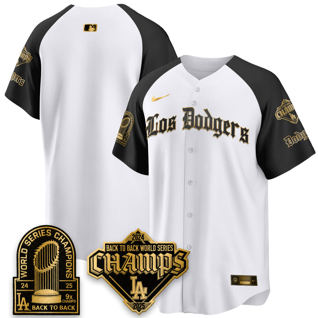 LAD World Series Champions B2B Patch Vapor Premier Limited Gothic Edition Jersey - Stitched