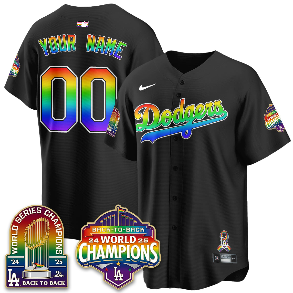 LAD Happy Pride Month Vapor Custom Jersey - Stitched