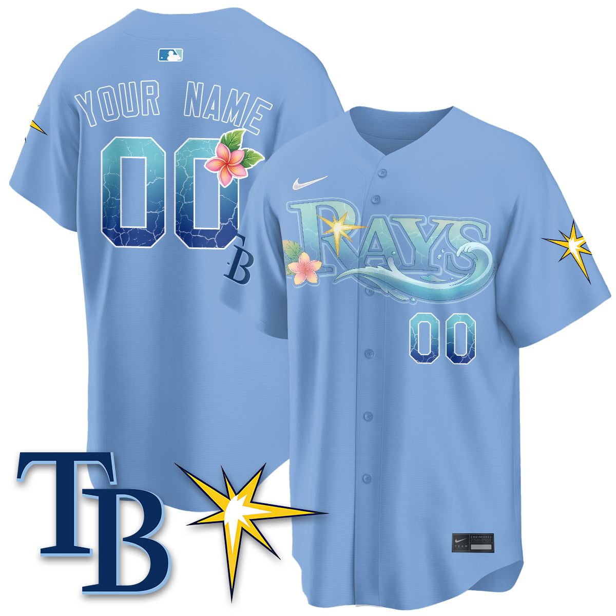 TB Aloha Spirit Vapor Limited Custom Jersey - Stitched