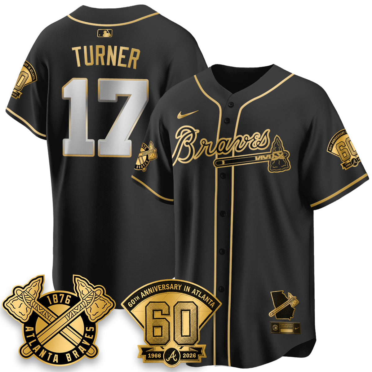 ATL 60th Anniversary Special Edition Vapor Limited Jersey - All Stitched