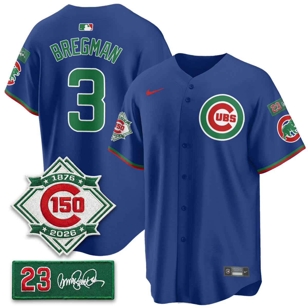 CHC Limited Mexico Jersey - 150th Anniversary + Ryne Sandberg Tribute Patch All Stitched