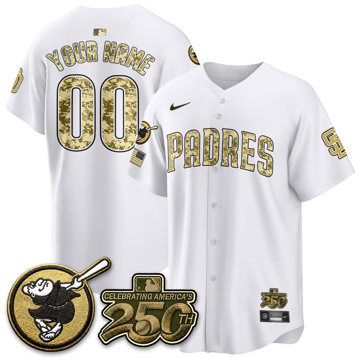 SD 2026 Armed Forces Day Custom Jersey - All Stitched V2