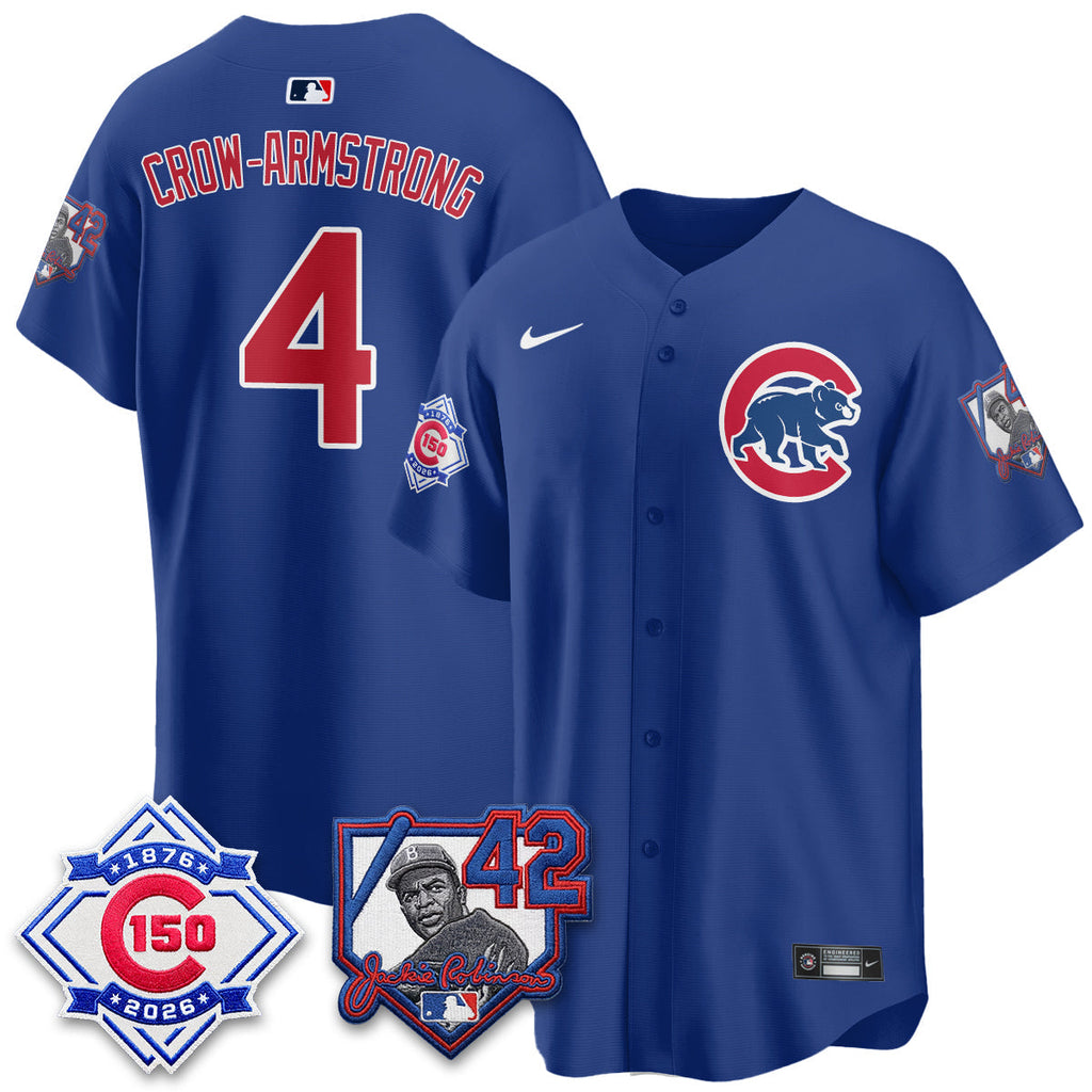 CHC 150th Anniversary & Jackie Robinson Day Patch Vapor Premier Limited Jersey - Stitched