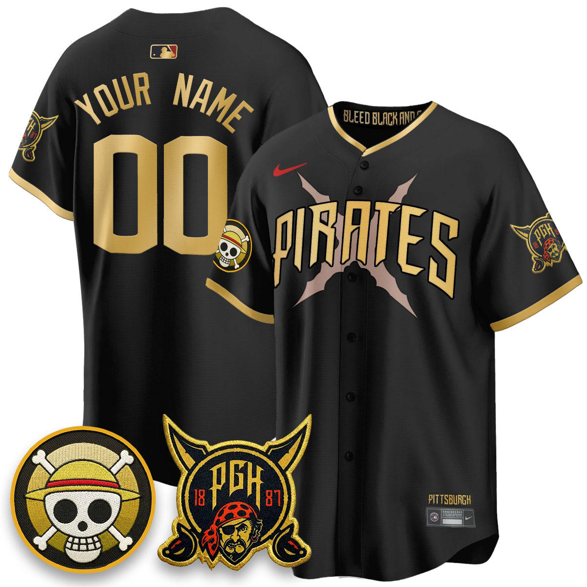 PIT 2026 City Connect x OP Vapor Limited Custom Jersey - All Stitched