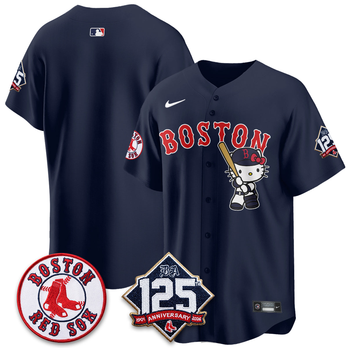 BOS x Meow KT Vapor Limited City Connect Jersey - Stitched