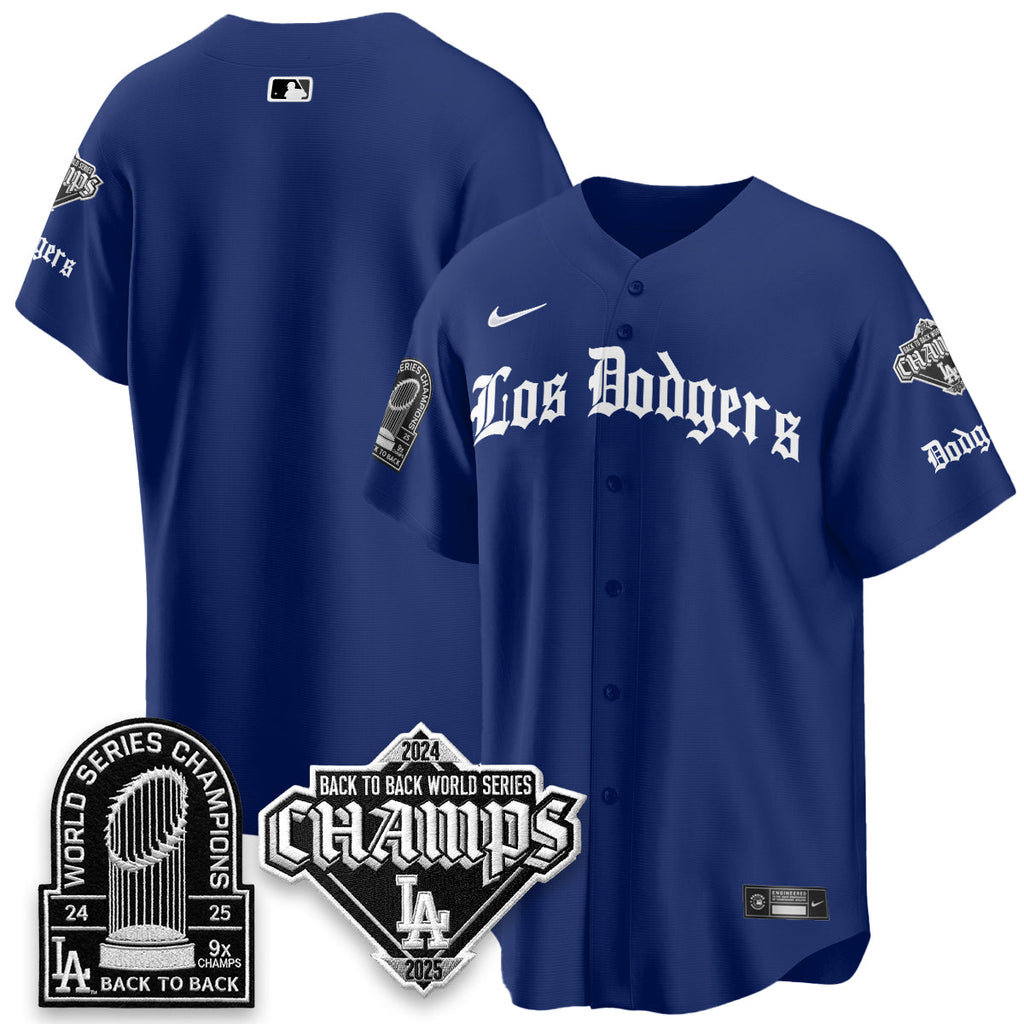 LAD World Series Champions B2B Patch Vapor Premier Limited Gothic Edition Jersey - Stitched