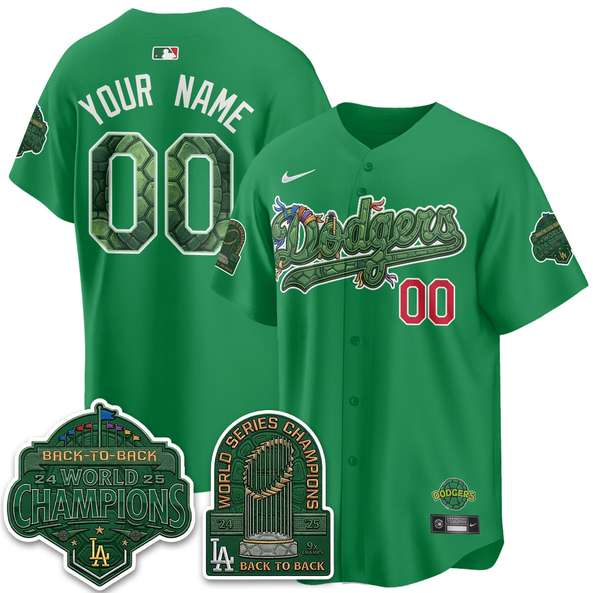 LAD x TMNT 2026 Vapor Custom Jersey - Stitched