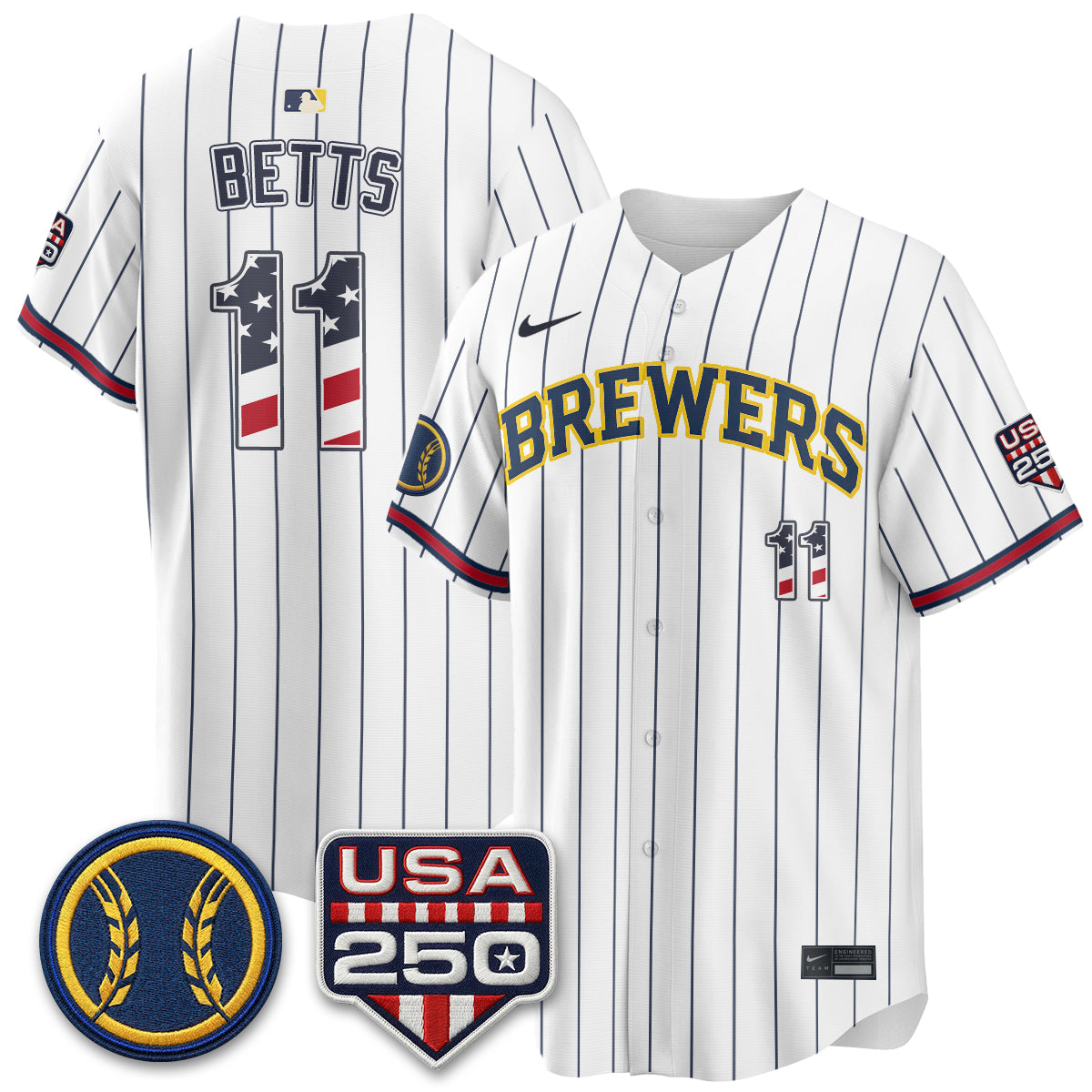 MIL Fourth of July Vapor Limited Jersey - Stitched