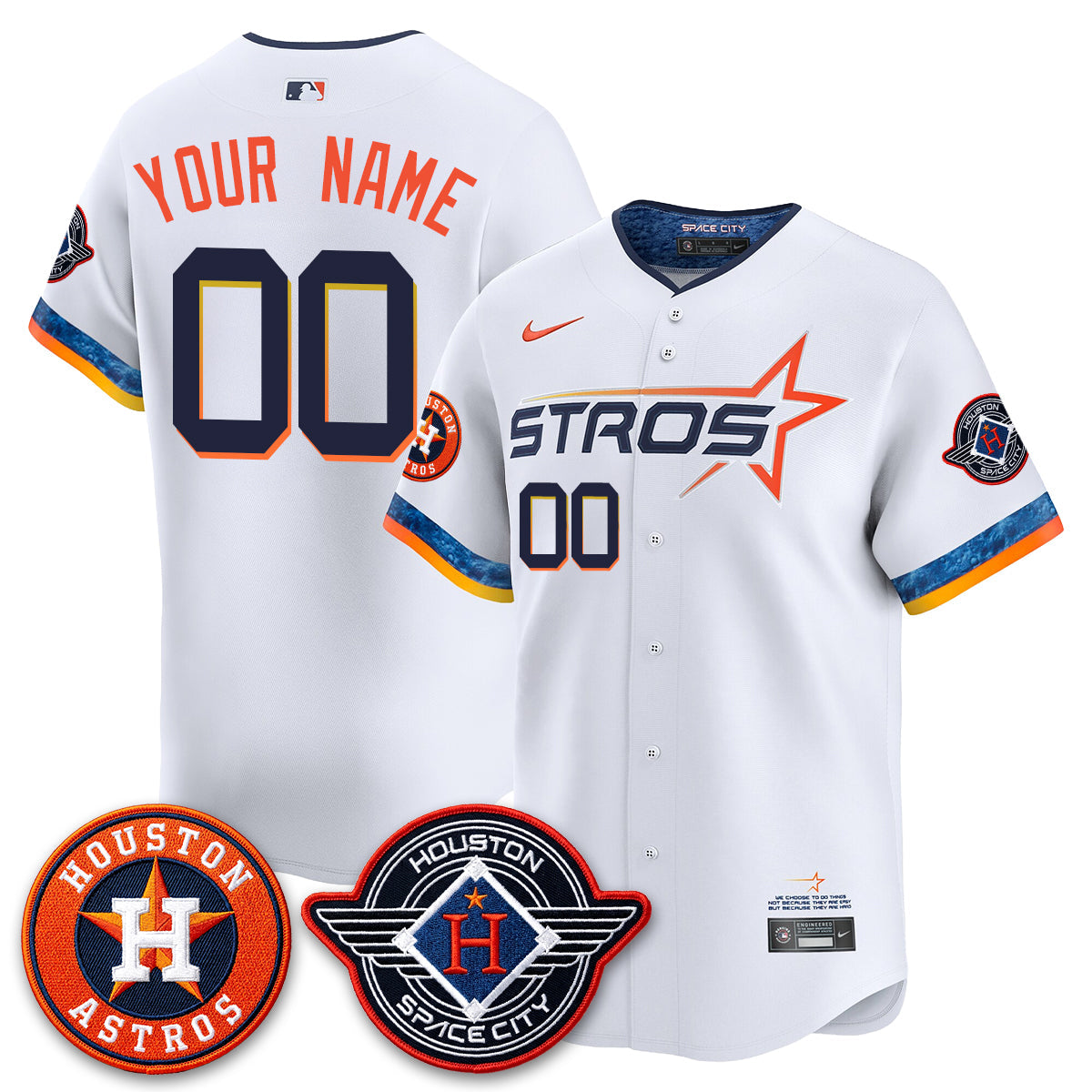 HOU 2026 Space City Vapor Limited Custom Jersey - All Stitched