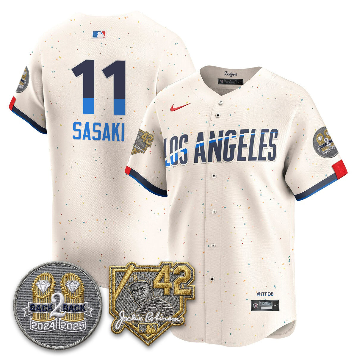 LAD -  2026 Jackie Robinson Day Vapor Limited Jersey - Stitched