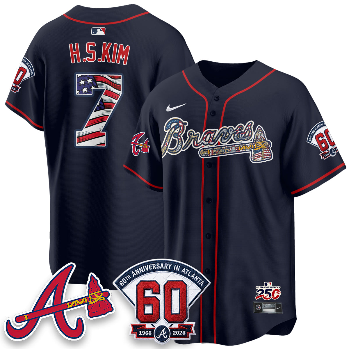ATL 2026 Independence Day USA Vapor Limited Jersey - Stitched