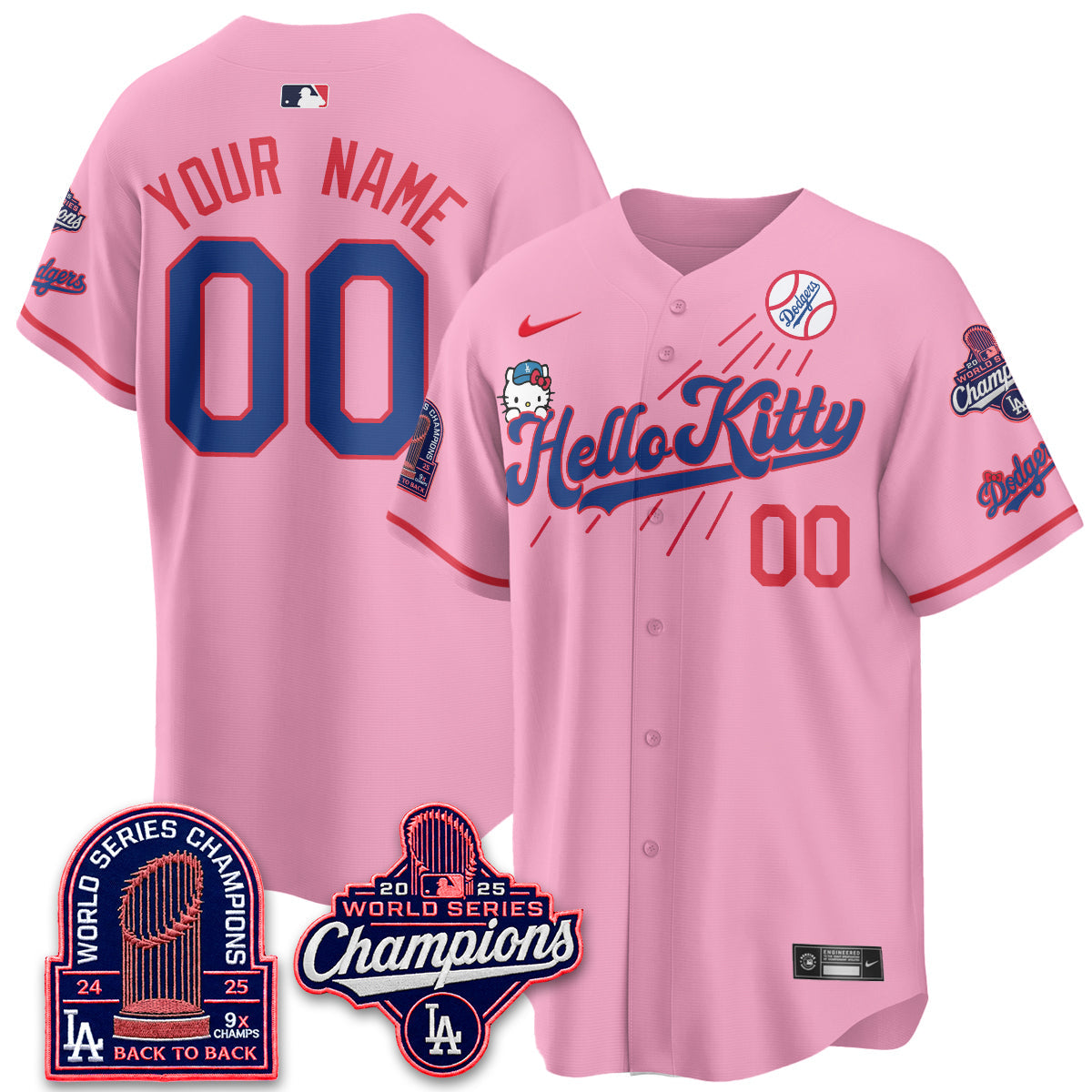 LAD x Hello Kitty Night 2026 Vapor Custom Jersey - All Stitched - V3