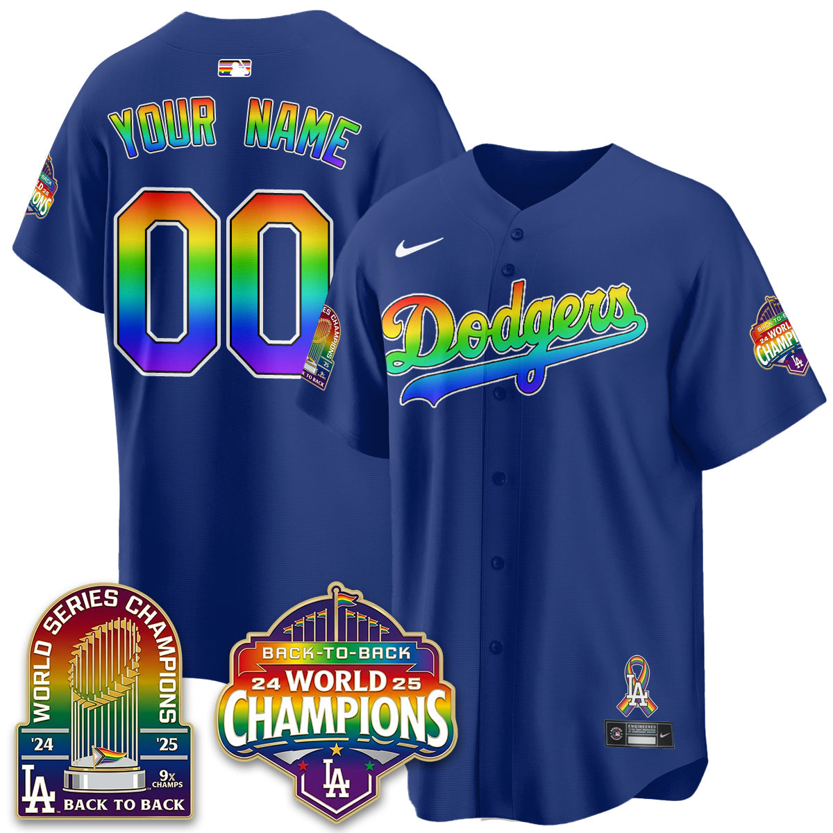 LAD Happy Pride Month Vapor Custom Jersey - Stitched