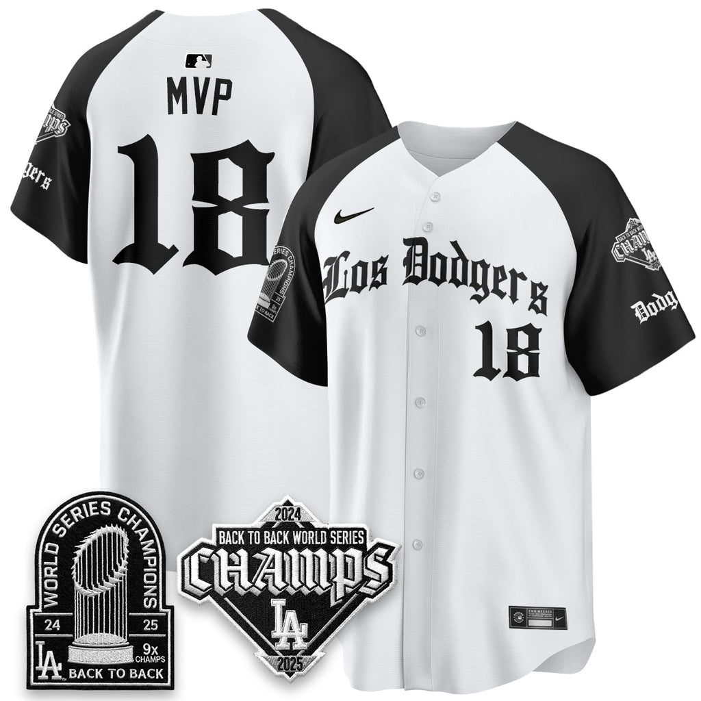 LAD World Series Champions B2B Patch Vapor Premier Limited Gothic Edition Jersey - Stitched