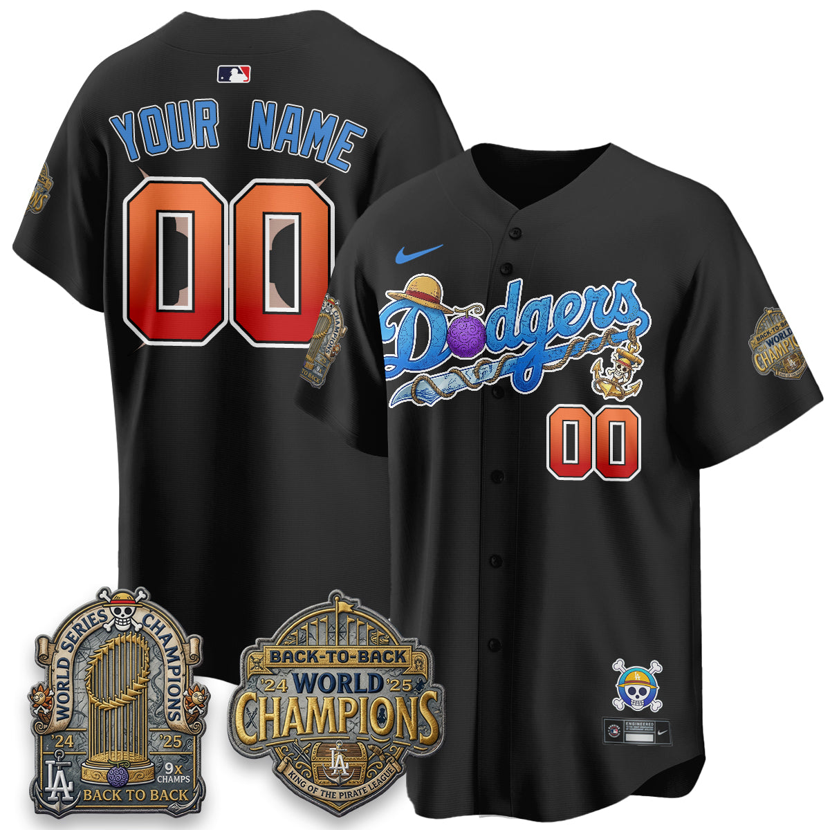 LAD x OP Japanese Cartoon Vapor Limited Custom Jersey V2- Stitched