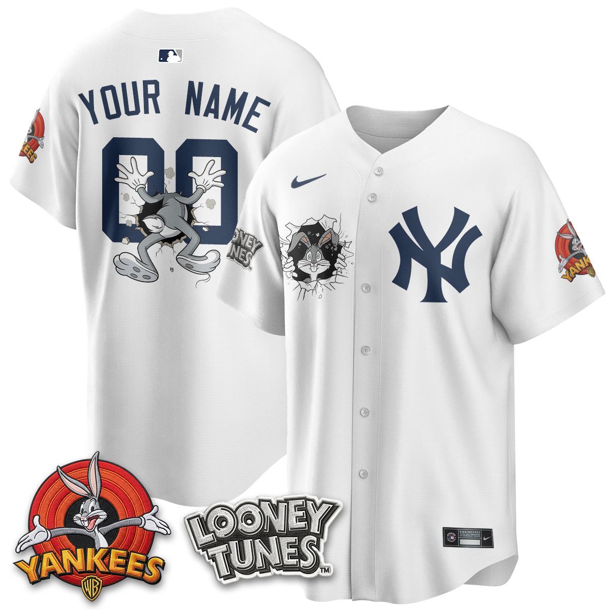 NYY x Bunny Vapor Limited Custom Jersey V3- Printed