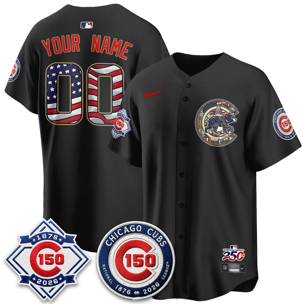 CHC 2026 Independence Day USA Vapor Limited Custom Jersey - Stitched