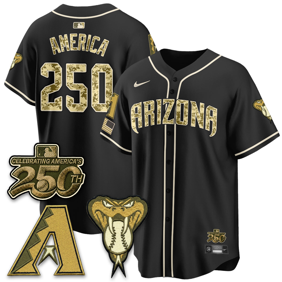 ARI Salute to Service 2026 Vapor Premier Limited Jersey - All Stitched