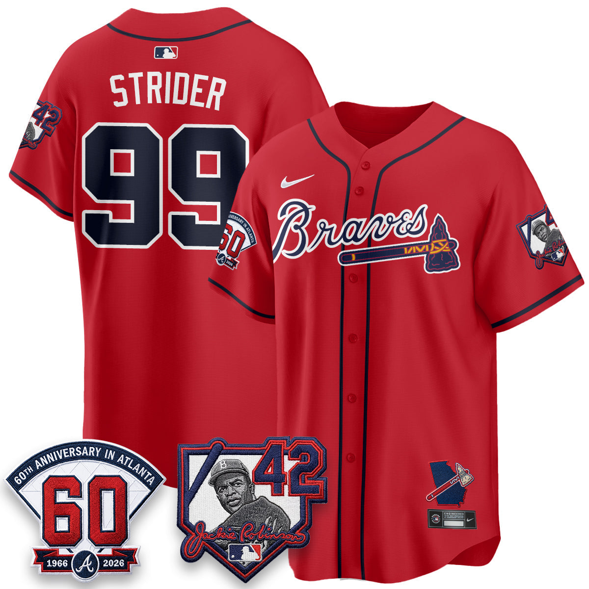 ATL 2026 Jackie Robinson Day Vapor Limited Jersey - All Stitched