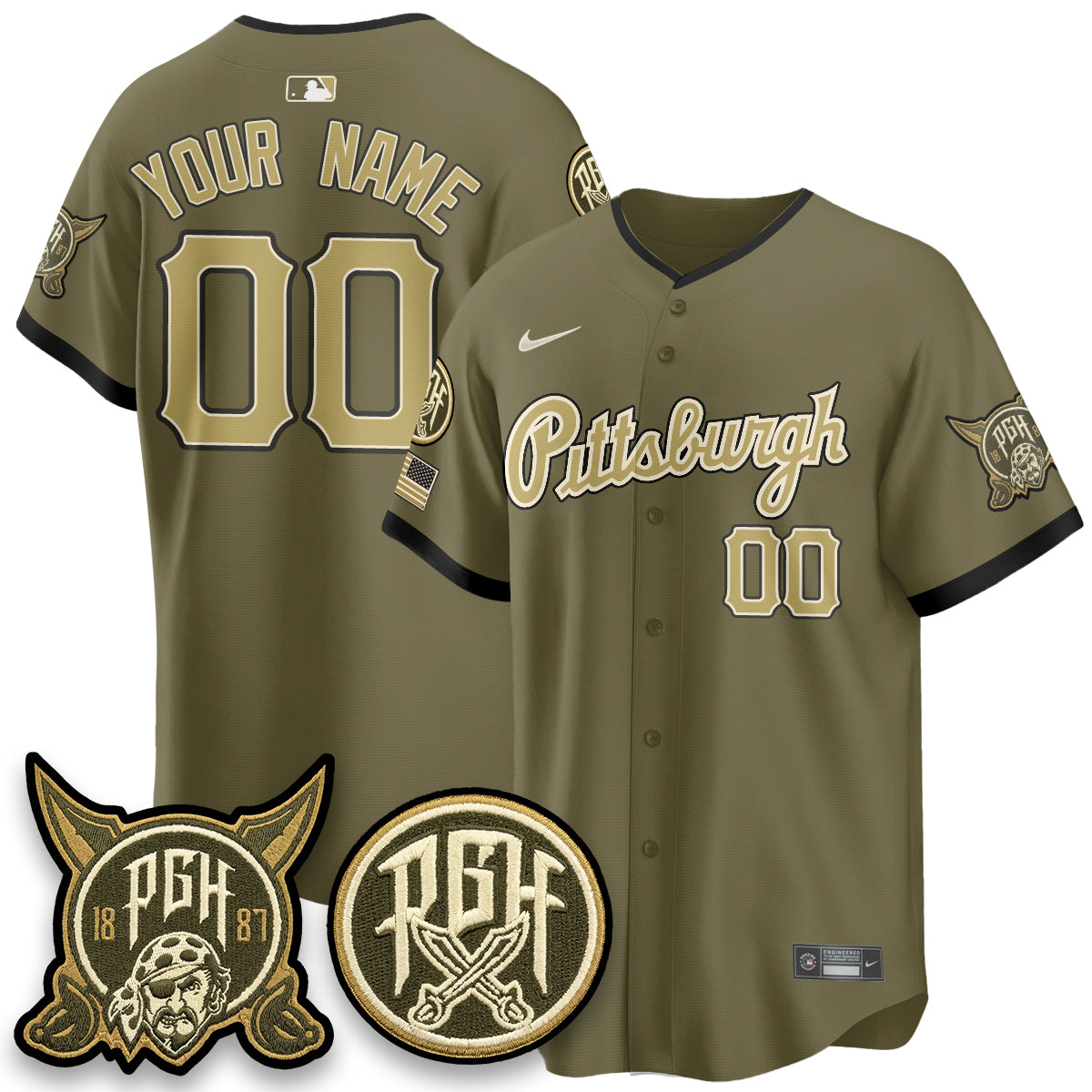 PIT 2026 Armed Forces Day Custom Jersey - All Stitched